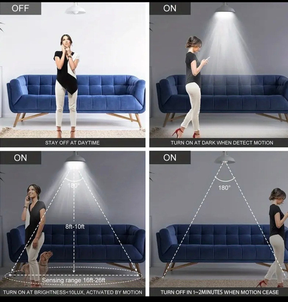 Motion Guard's Motion Sensor LED Bulb